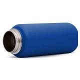 Simple Modern 14 Ounce Summit Kids Water Bottle - Travel Mug Stainless Steel Tumbler Flask +2 Lids - Wide Mouth Double Wall Vacuum Insulated Blue Leakproof -Twilight