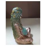 Homnova Greek Gaia Mother Earth Goddess Statue, Resin Witchy Spiritual Nature Figurines Home Room Decor lighter colors than stock photo