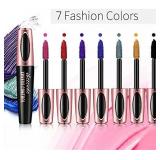 BONNIESTORE 7 Colors 4D Silk Fiber Lash Color Mascara, Waterproof and Long Lasting Color Mascara, Thickening and Lengthening Colored Lashes Mascara Eyeliner Charming Mascara for Eyelash Eye Makeup