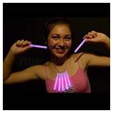 Glow Sticks Bulk Wholesale, 100 6â Pink Glow Stick Light Sticks! Bright Color, Kids Love Them! Glow 8-12 Hrs, 2-Year Shelf Life, Sturdy Packaging,