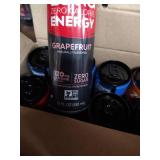 ZERO CALORIE ENERGY , MANGO/GINGER, Kola, grapefruit, raspberry lime multi pack of 12 cans total