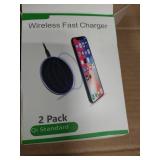 2 Pack Wireless Charging Pad Compatible With All Qi Enabled Devices