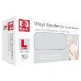 Basic Vinyl Synthetic Exam Gloves 10 boxes of 100 per box