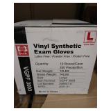 Basic Vinyl Synthetic Exam Gloves 10 boxes of 100 per box