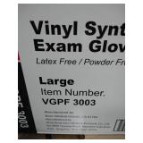 Basic Vinyl Synthetic Exam Gloves 10 boxes of 100 per box