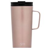 Simple Modern 18oz Scout Coffee Mug Tumbler - Travel Cup for Men & Women Vacuum Insulated Camping Tea Flask with Lid 18/8 Stainless Steel Hydro -Rose Gold