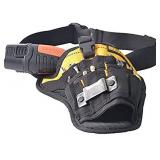 Drill Holster Tool Belt Cordless Drill Holster with Detachable Strap Belt 17 Accessory Pockets and Open Loops