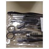 Vextronic 6 in 1 Eyebrow Kit, Eyebrow Razor Face Razors for Women, Multipurpose Dermaplaning Tool Eyebrow Trimmer Set Including Women Face Shaver Razor, Eyebrow Brush, Scissors, Tweezers, Storage Bag