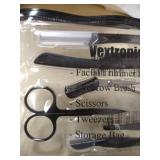 Vextronic 6 in 1 Eyebrow Kit, Eyebrow Razor Face Razors for Women, Multipurpose Dermaplaning Tool Eyebrow Trimmer Set Including Women Face Shaver Razor, Eyebrow Brush, Scissors, Tweezers, Storage Bag