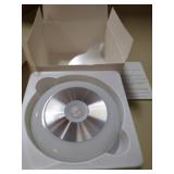 LED Night Light, , Light Sensor, Night Light for Bathroom, Bedroom, Kitchen, Hallway, Stairs, Kids, Adults, Room, Warm White Nightlight, Round warm white