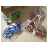 Dinos Toy Playset,Buildable Dinosaur Building Blocks Figures with Movable Jaws,Including T Rex,16 pcs varies from stock photo