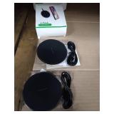 2 pack wireless fast charger qi standard ready