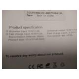 2 pack wireless fast charger qi standard ready