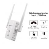 1200Mbps WiFi Range Extender Repeater OURLINK 2.4G/5G Dual Band with 2 High Gain External Antennas, WPS , Wireless Amplifier Router Signal Booster varies from stock photo