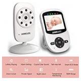 Video Baby Monitor with Digital Camera, ANMEATE Digital 2.4Ghz Wireless Video Monitor with Temperature Monitor, 960ft Transmission Range, 2-Way Talk, Night Vision, High Capacity Battery