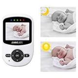 Video Baby Monitor with Digital Camera, ANMEATE Digital 2.4Ghz Wireless Video Monitor with Temperature Monitor, 960ft Transmission Range, 2-Way Talk, Night Vision, High Capacity Battery