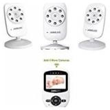 Video Baby Monitor with Digital Camera, ANMEATE Digital 2.4Ghz Wireless Video Monitor with Temperature Monitor, 960ft Transmission Range, 2-Way Talk, Night Vision, High Capacity Battery