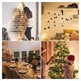 Homestarry Connectable String lights 100 LEDs 33 ft Copper Wire Lights for Indoor ,Outdoor, Christmas Decorative Lights,Patio for Seasonal Holiday ,Warm White, Connect up to max of 10 Strands