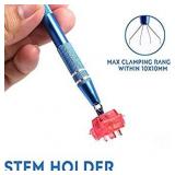 Keyboard Lube Switch Puller Kits 4PCS Lube Station Keycap Puller Remover Mechanical Keyboard Key Switch Stem Holder Compatible Gateron Kailh MX Switches Keyboard Cleaner Clean Kits 4 Prong Tool Puller