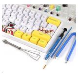 Keyboard Lube Switch Puller Kits 4PCS Lube Station Keycap Puller Remover Mechanical Keyboard Key Switch Stem Holder Compatible Gateron Kailh MX Switches Keyboard Cleaner Clean Kits 4 Prong Tool Puller