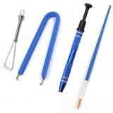 Keyboard Lube Switch Puller Kits 4PCS Lube Station Keycap Puller Remover Mechanical Keyboard Key Switch Stem Holder Compatible Gateron Kailh MX Switches Keyboard Cleaner Clean Kits 4 Prong Tool Puller