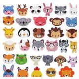 33 Pieces 5D Animal Diamond Painting Stickers Diamond Art Mosaic Painting Stickers Kits