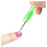 10 pc 2 Way Dotting Pen Tool Nail Art Tip Dot Paint Manicure kit
