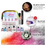 Dip Powder Nails 6 Color Glitter Dipping Travel Kit powder colors vary from stock photo