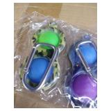 3 pack simple Dimple Fidget Toy Pop It stress toy for bags and back packs red, white and blue. starry sky and reptile