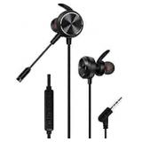 Earphones, GM-D3 3.5mm Wired in-Ear Earbud with Mic for Live Streaming/Online Courses - Black