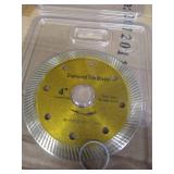 BlueCatELE 4 Inch Dry or Wet Cutting Continuous Rim Diamond Saw Blade Diamond Tile Porcelain Blade for Angle Grinder 2 Pack