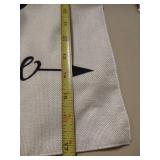 Love with buffalo plaid heart garden flag