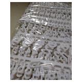 510 Characters White Plastic Letter Set for Changeable Felt Letter Boards. 3/4 Letters, Including Numbers, Symbols for Changeable Letter Boards