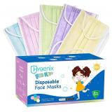 masks for Kids, Multiple-colors 3ply Disposable Children Face Masks PFE 98% Filter Quality, Breathable & Comfy (Pack of 50 Pcs) colors and package varies from stock photo