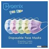 masks for Kids, Multiple-colors 3ply Disposable Children Face Masks PFE 98% Filter Quality, Breathable & Comfy (Pack of 50 Pcs) colors and package varies from stock photo