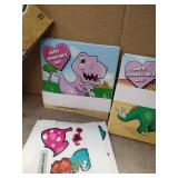 dinosaur valentines with stickers
