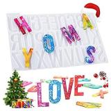 RESIN Alphabet Keychain Molds with Hole, Large Alphabet Resin Silicone Molds for Epoxy, Resin Letter Molds for Keychain Jewelry Pendant Making