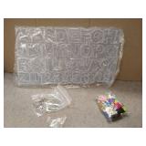 RESIN Alphabet Keychain Molds with Hole, Large Alphabet Resin Silicone Molds for Epoxy, Resin Letter Molds for Keychain Jewelry Pendant Making