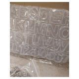 RESIN Alphabet Keychain Molds with Hole, Large Alphabet Resin Silicone Molds for Epoxy, Resin Letter Molds for Keychain Jewelry Pendant Making