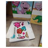 dinosaur valentines with stickers