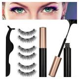 Magnetic liquid Eyeliner With Magnetic False Eyelashes Set Best Gifts for Women may vary from stock photo