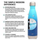 Simple Modern 17 Ounce Wave Water Bottle - Stainless Steel Double Wall Vacuum Insulated Reusable Leakproof Ombre: Pacific Dream