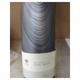 Simple Modern 17 Ounce Wave Water Bottle - Stainless Steel Double Wall Vacuum Insulated Reusable Leakproof Pattern: silver grain