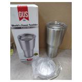 Gus 30oz Tumbler Steel 2 lids