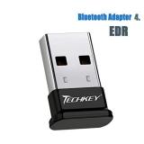 TECHKEY Bluetooth Adapter for PC USB Bluetooth Dongle 4.0 EDR Receiver Wireless Transfer for Stereo Headphones Laptop Windows