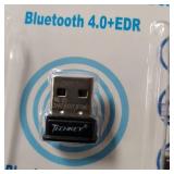 TECHKEY Bluetooth Adapter for PC USB Bluetooth Dongle 4.0 EDR Receiver Wireless Transfer for Stereo Headphones Laptop Windows