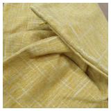 Oirpro Striped Wave Geometric Texture Velvet Chenille Decorative Pillow Covers Sofa Bed Pillow Covers 18 x 18 Inch, Set of 4** YELLOW NOT BLUE see last pics