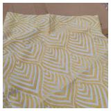 Oirpro Striped Wave Geometric Texture Velvet Chenille Decorative Pillow Covers Sofa Bed Pillow Covers 18 x 18 Inch, Set of 4** YELLOW NOT BLUE see last pics