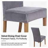 SMIRY STRETCH VELVET DINING CHAIR COVER ** SET OF 2