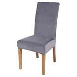 SMIRY STRETCH VELVET DINING CHAIR COVER ** SET OF 2